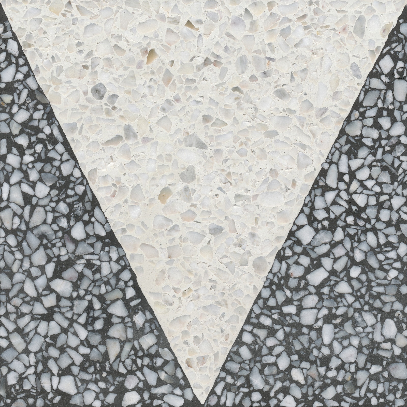 VIA Terrazzofliese grob mit Dreiecken