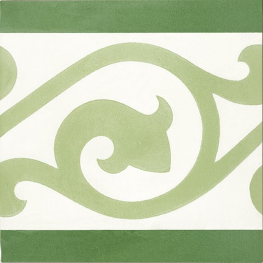 Zementfliesen N° 20521 im Detail, Oberfläche und Muster aus der Nähe