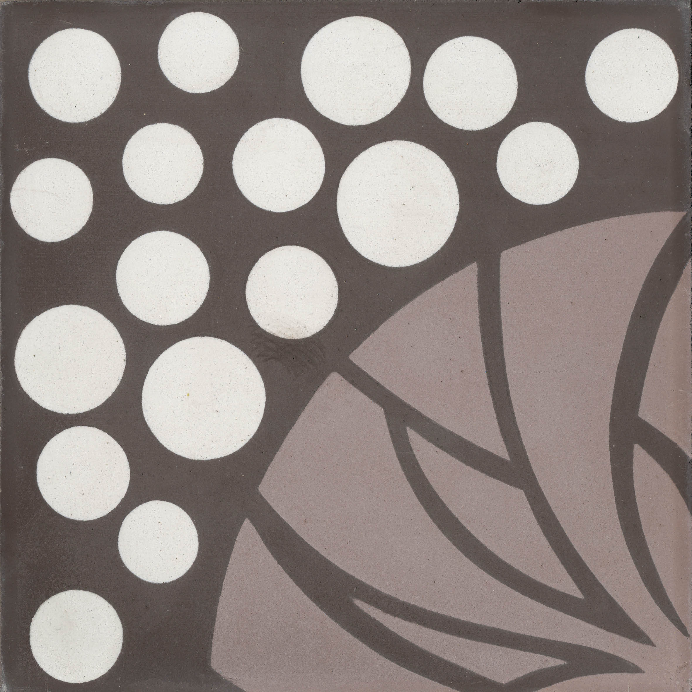 Zementfliesen N° 51135-8281 im Detail, Oberfläche und Muster aus der Nähe