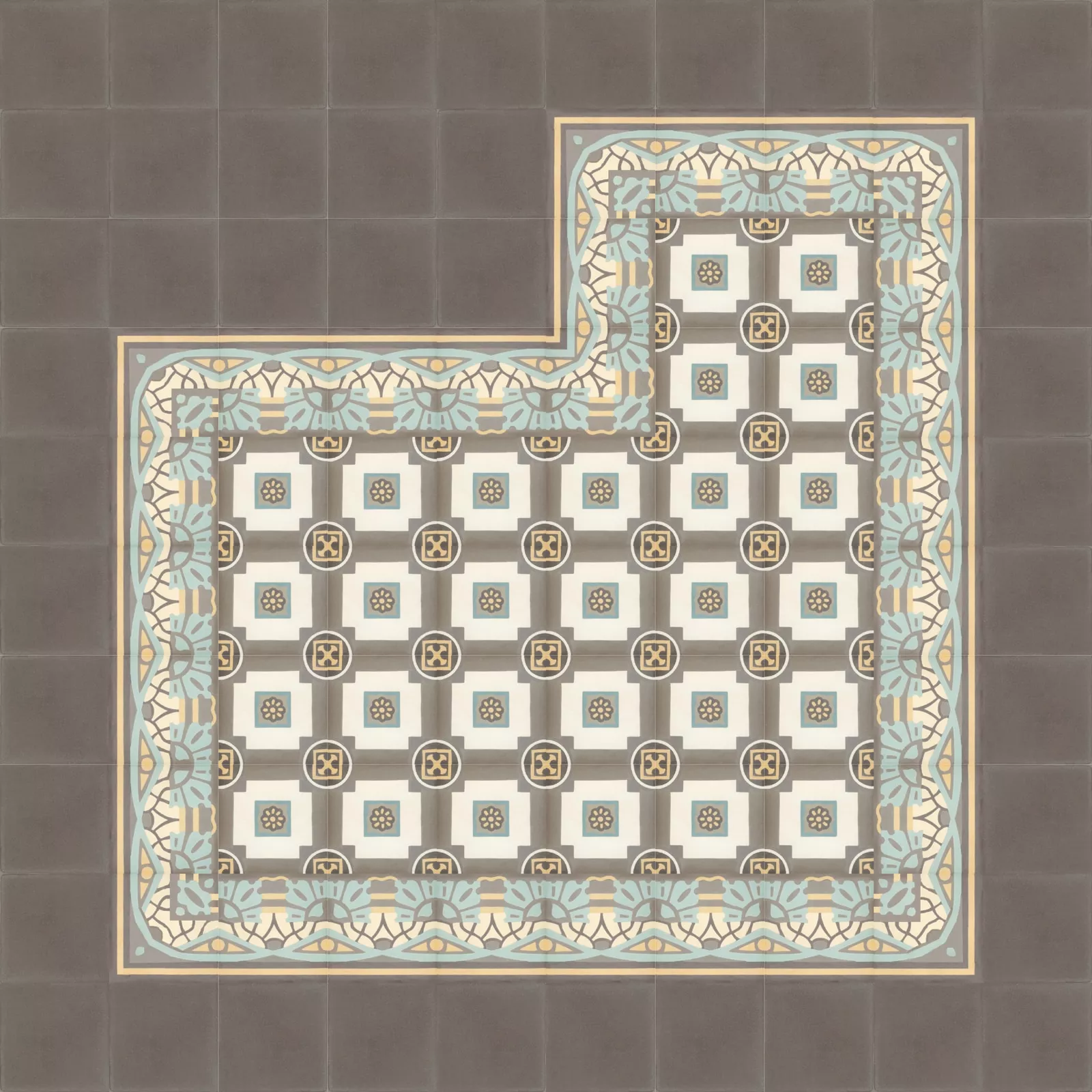 Zementfliese N° 54011/143