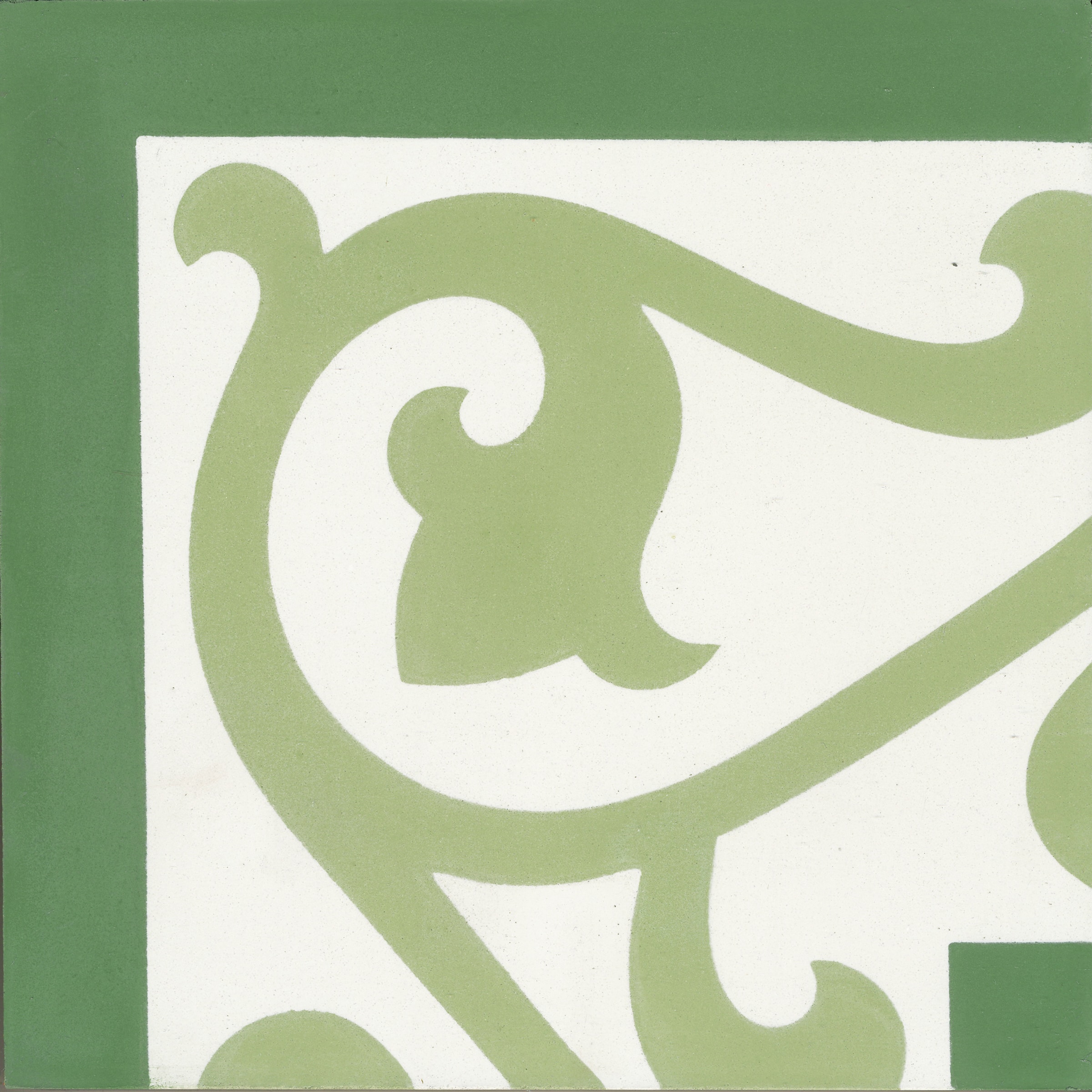 Zementfliesen N° 30521 im Detail, Oberfläche und Muster aus der Nähe