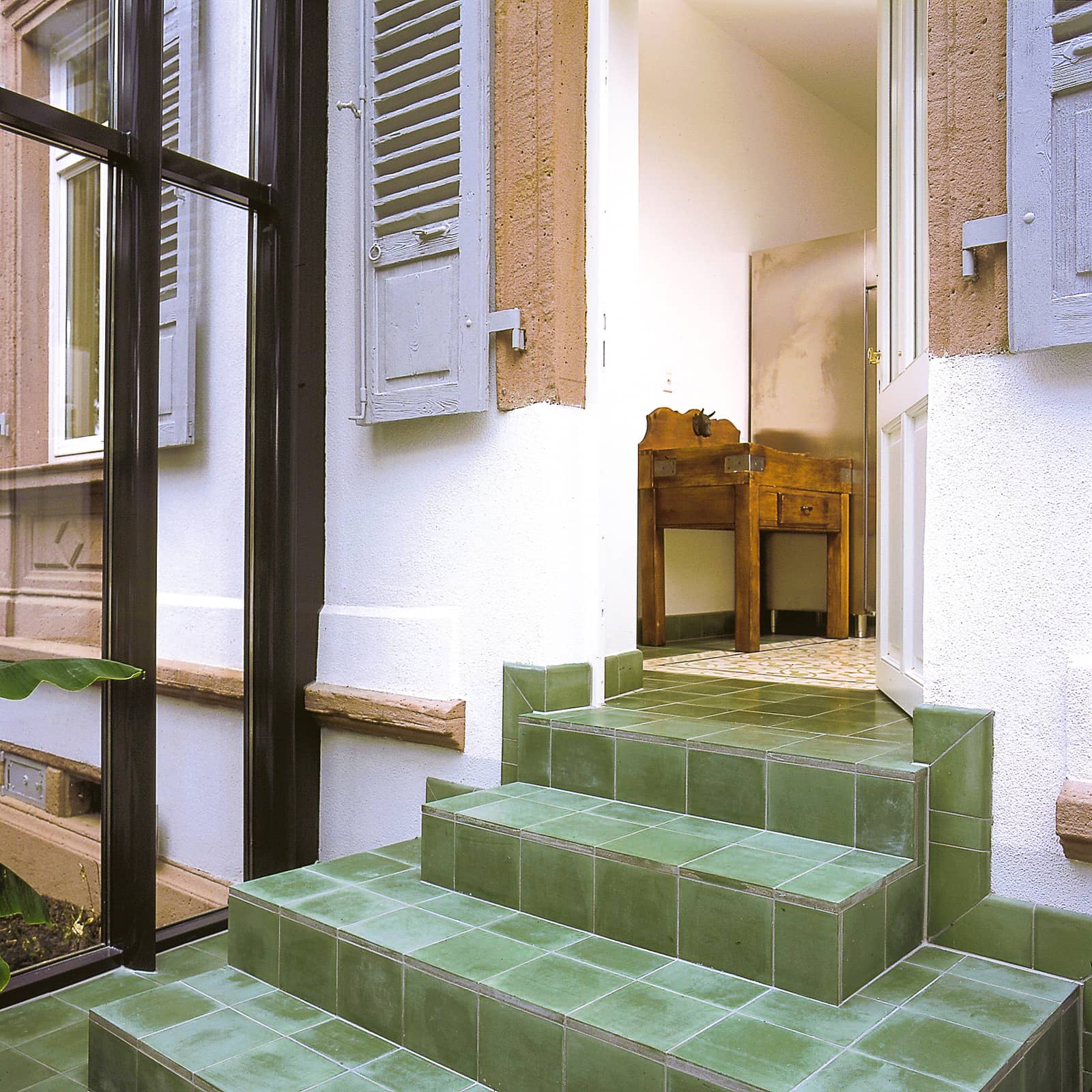 Cement tile green N° 22